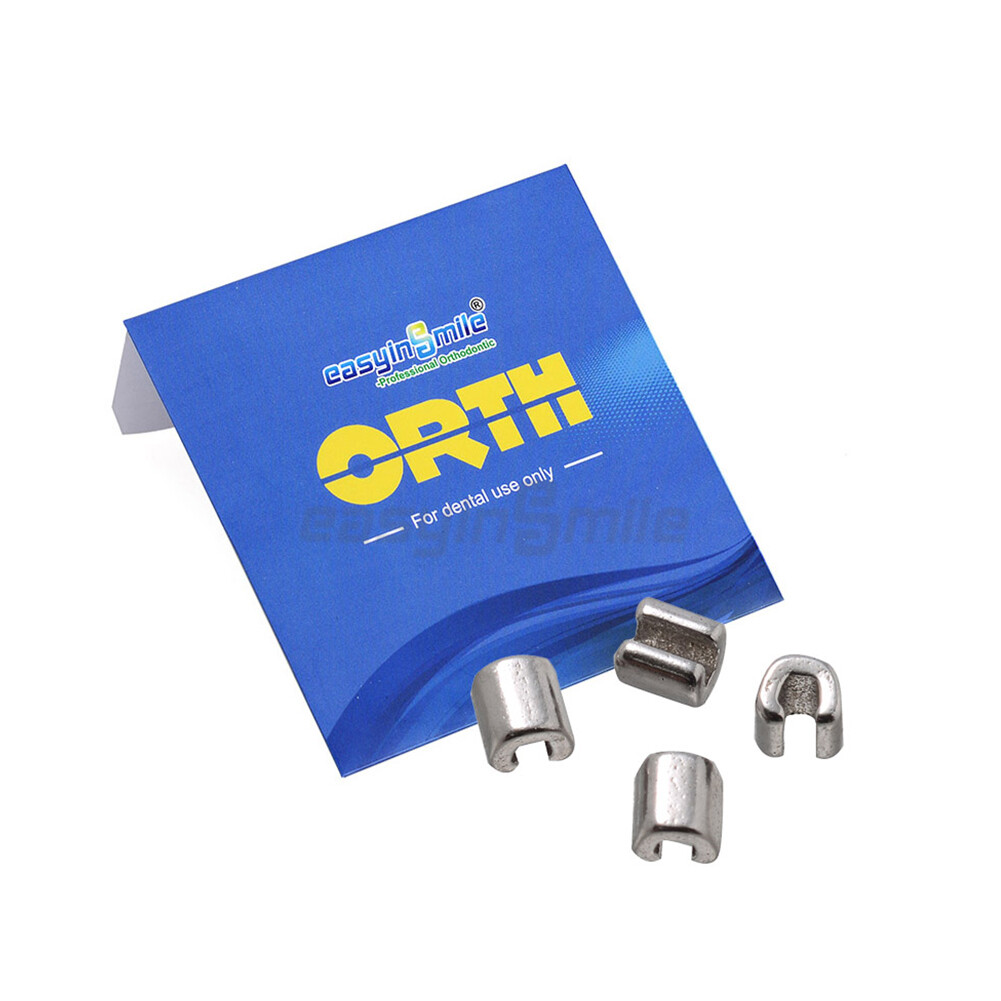 1pack Orthodontic Lingual Button stop bondable Dental metal Crimpable Hooks Mesh