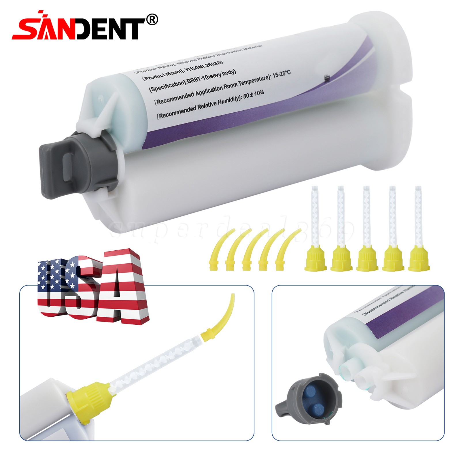 USA Dental Fiber Post Screw Thread Quartz Resin Post + Drills Yabangbang New