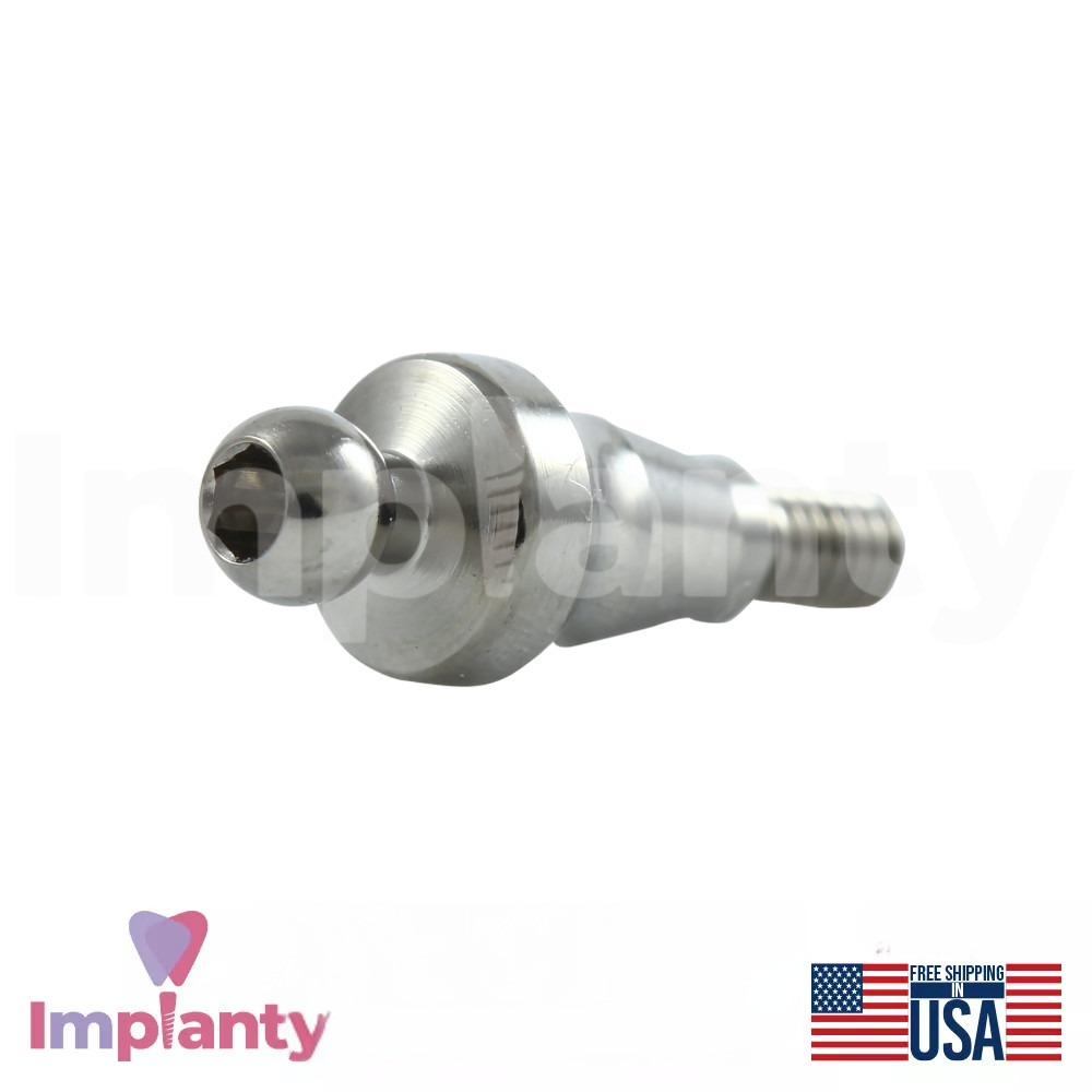 5x Dental Straight Ball Attachment Premium Kit Conical Connection NP 2.25mm