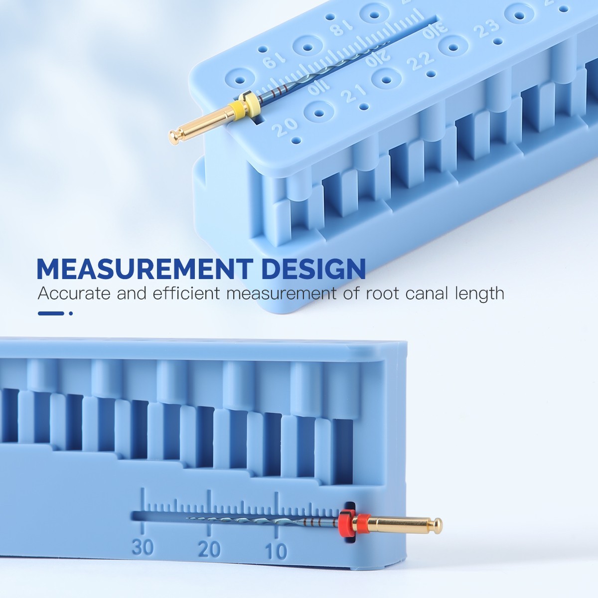 Dental Endo Measuring Block Endodontic File Holder Measuring Ruler Autoclavable