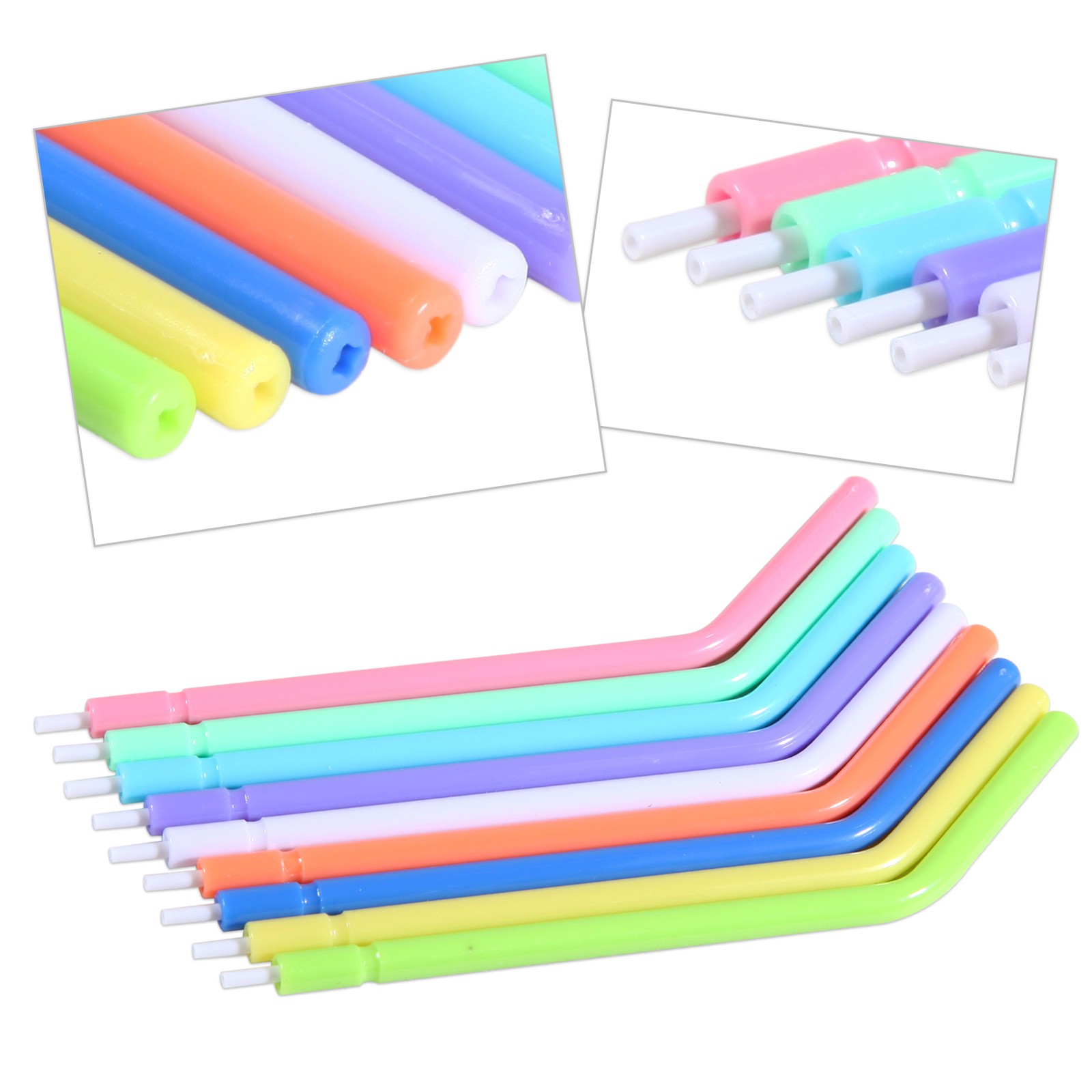 5 Packs Dental Fiber Post Resin Screw Thread Quartz Drills Yellow/Red Yabangbang