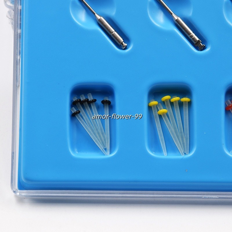 20 Pcs Dental Fiber Post Quartz Straight Post 1.0mm 1.2mm 1.4mm 1.6mm + 4 Drills