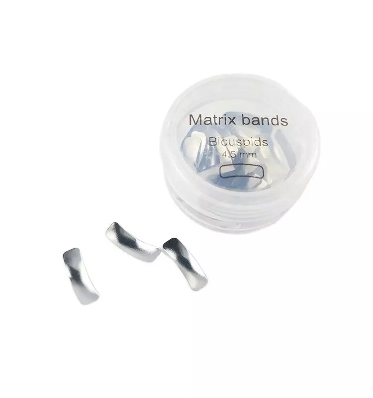 50 Pcs/Box Dental Metal Matrices Bicuspid/Refill/Matrix Bands Resin Ring Refill