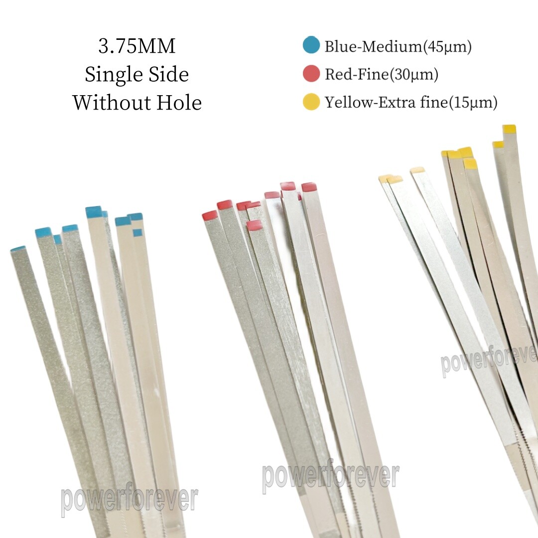 Dental Saw Diamond Polishing Finishing Strips Orthodontic IPR Strip Fine Medium
