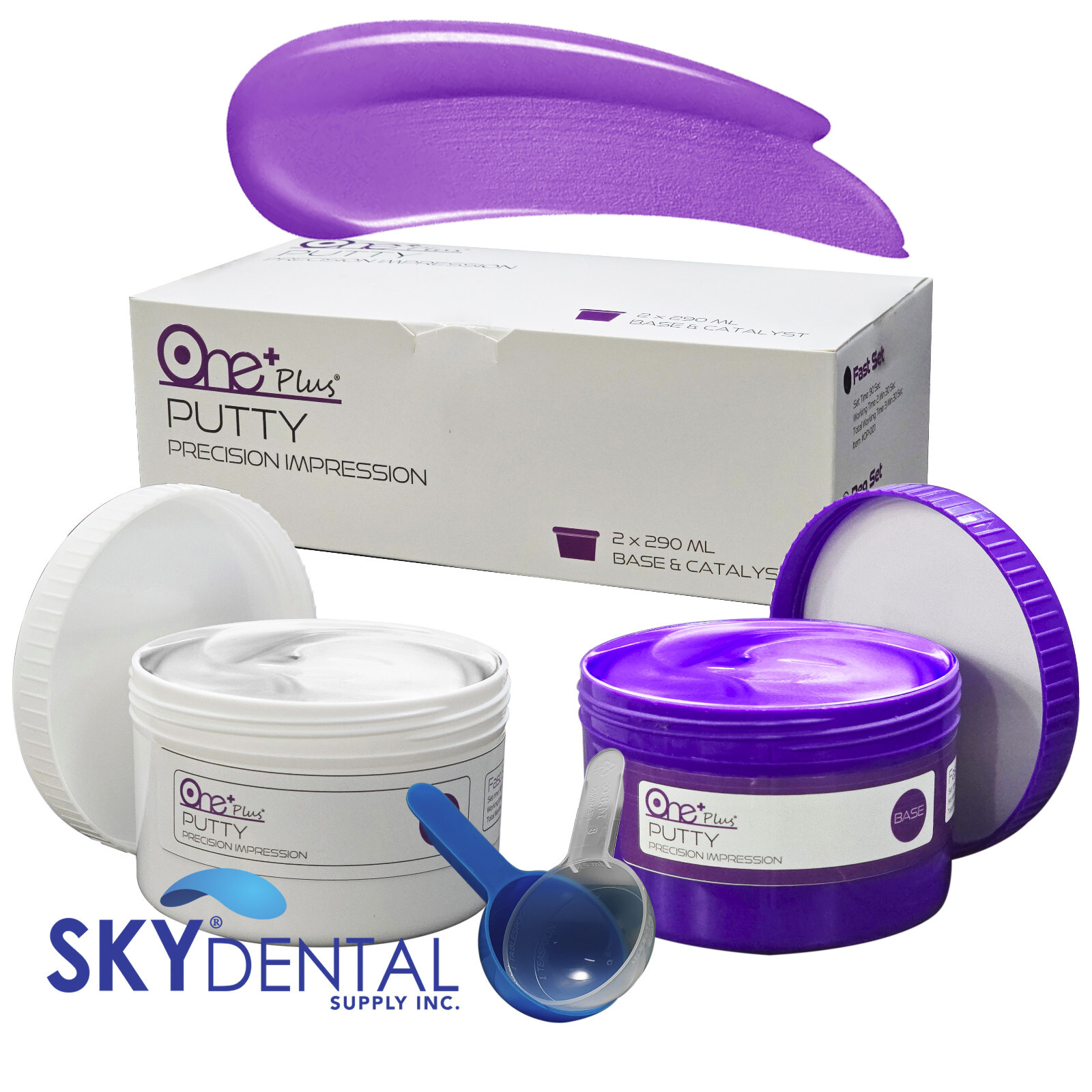 Dental Putty Fast / Regular Set PVS VPS Impression Material 2 x 300 ml
