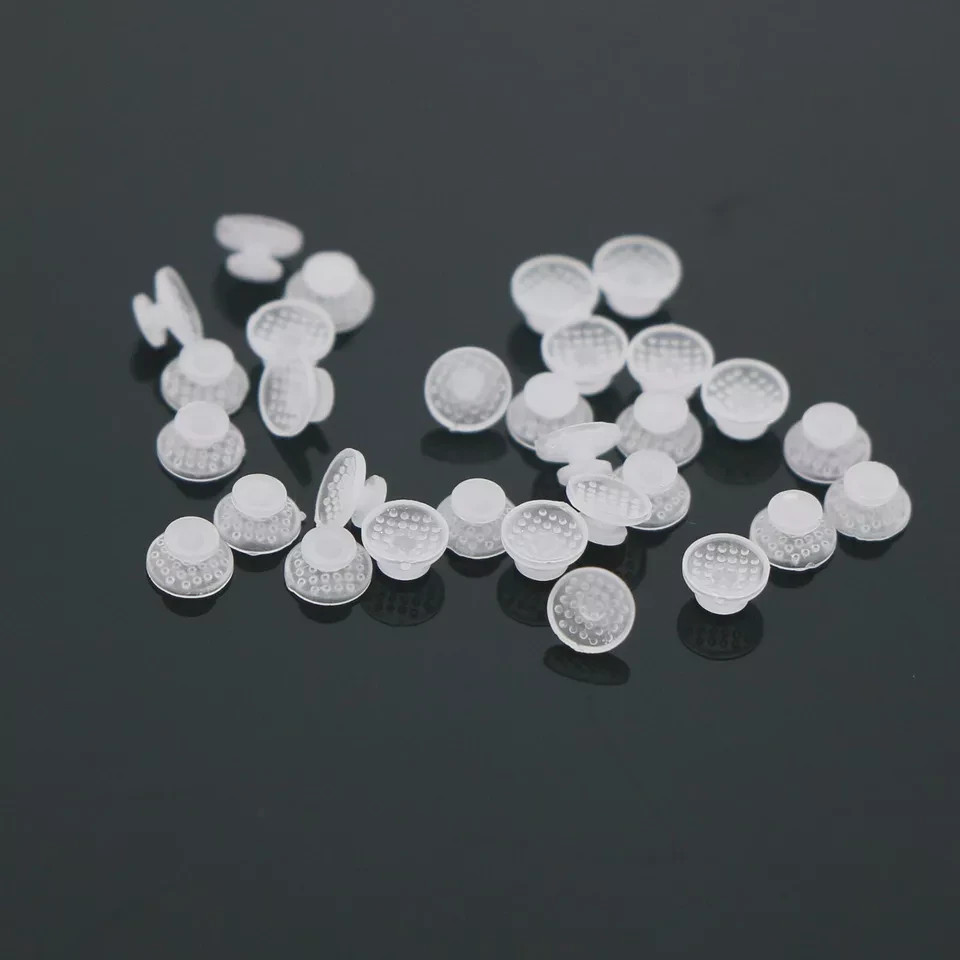 10Pcs/pack Dental Ortho Ceramic Clear Lingual Button Bondable Round Composite