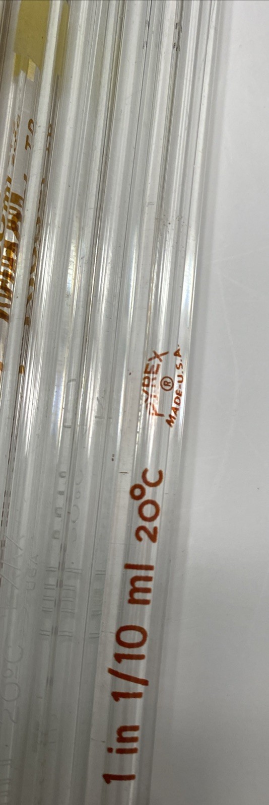 Lot Of 44 Mixed Kimble Kimax Glass Pipettes Pipets Various Sizes 37033, 37034