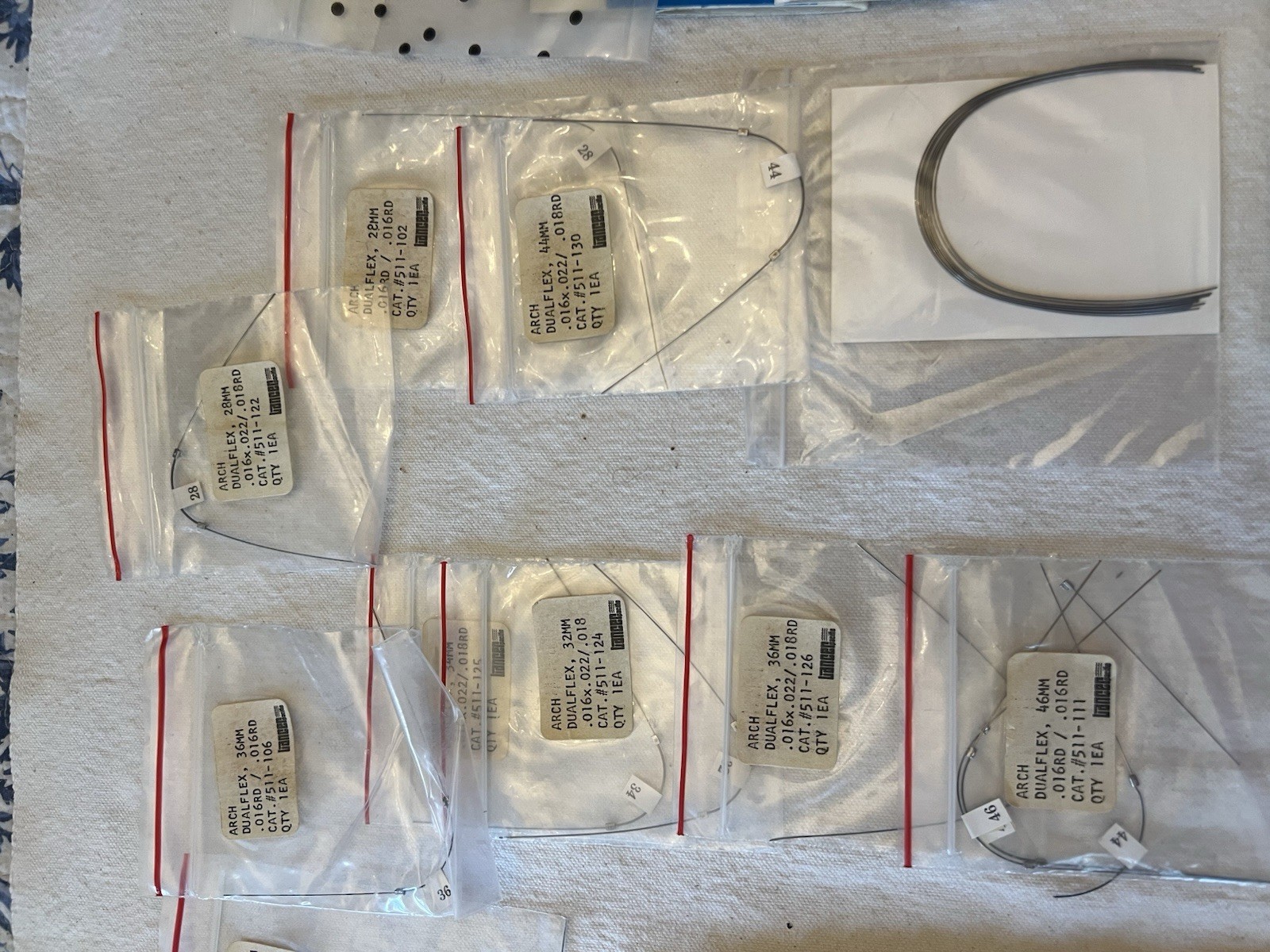 Ortho Archwires Lot Ormco 3M Unitek GAC NiTi SS Mixed Sizes 100+ Packs VTG