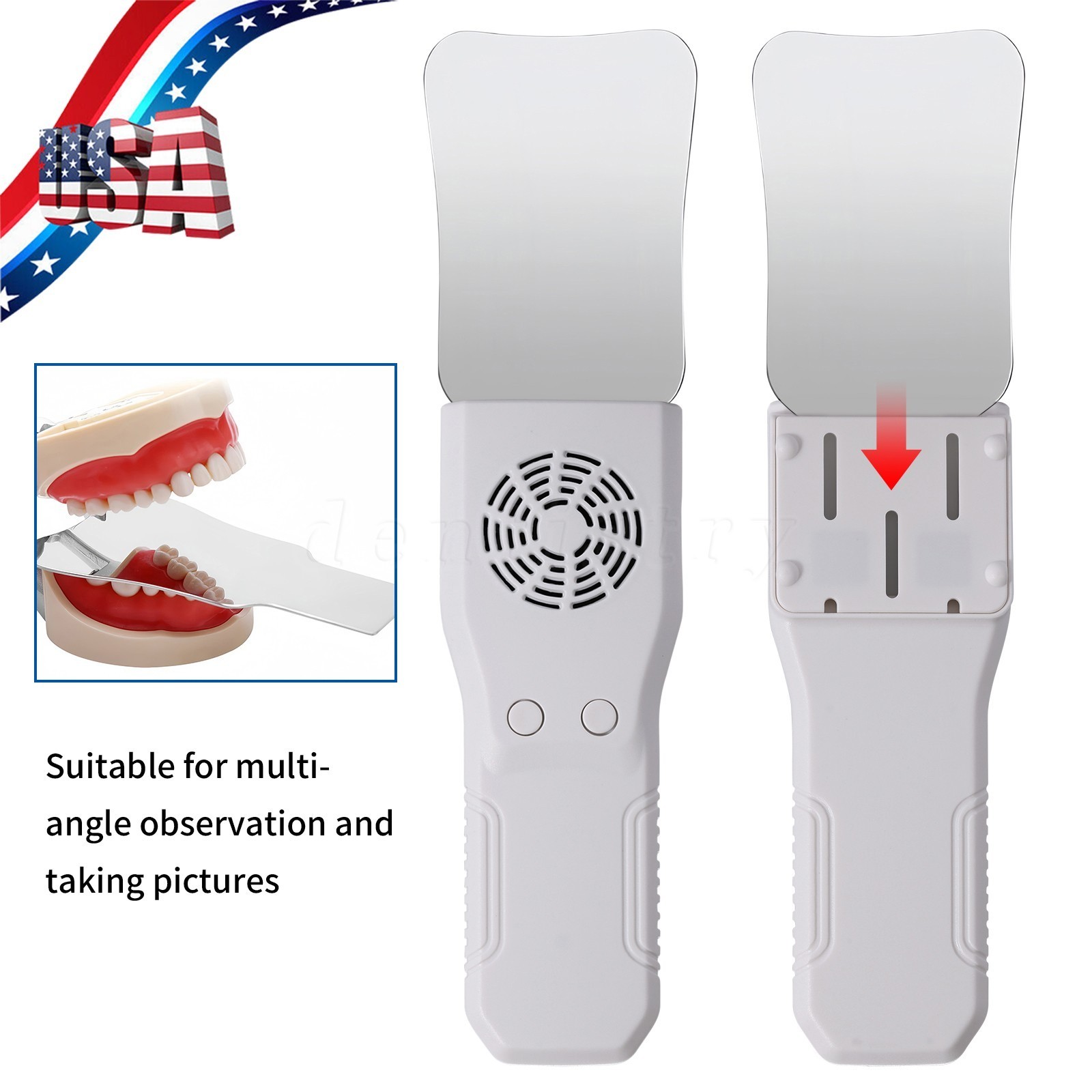 Dental Ortho Oral Photography Mirror Glass Reflector Mouth Defog Mirrors