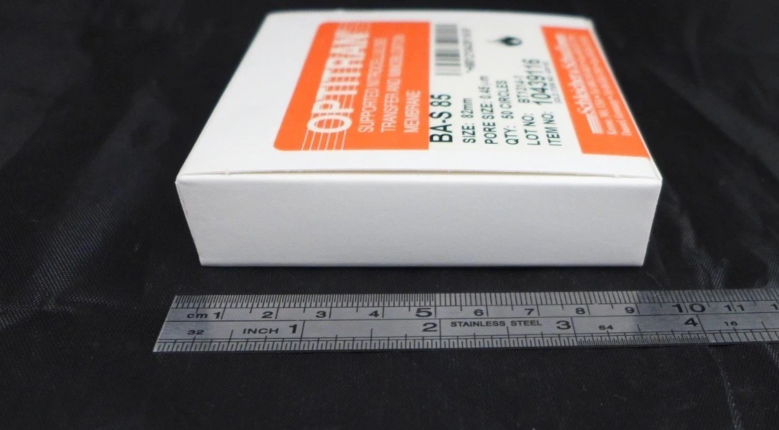 S&S Optitran BA-S 85 Nitrocellulose Filter, pk/50, 82mm diam, 0.45µ #10439116