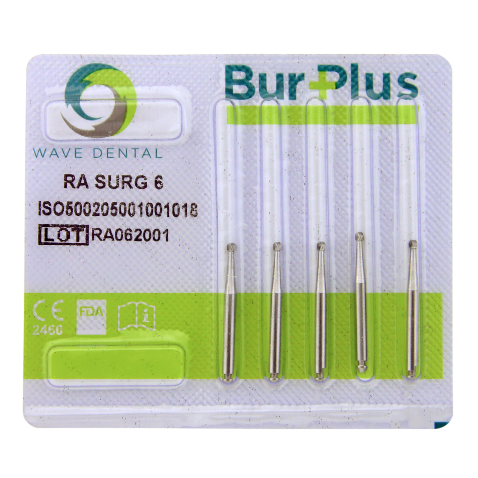 Wave Dental Carbide Surgical Bur Latch RA SURG Burs 26mm Round Straight Fissure