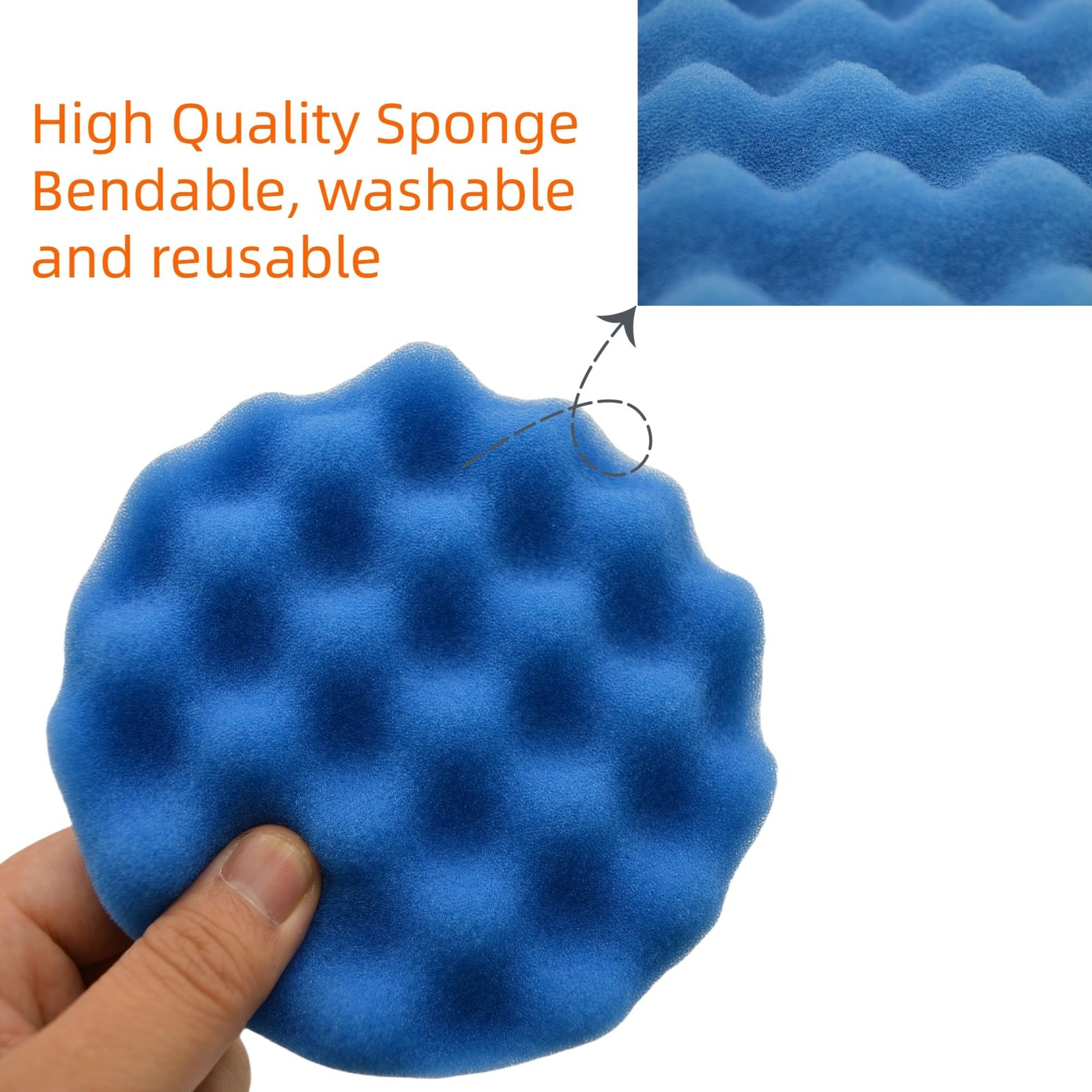 12Pcs 5inch Foam Buffing Polishing Pads Kit, with Coral Fleece Pad, Backing P…
