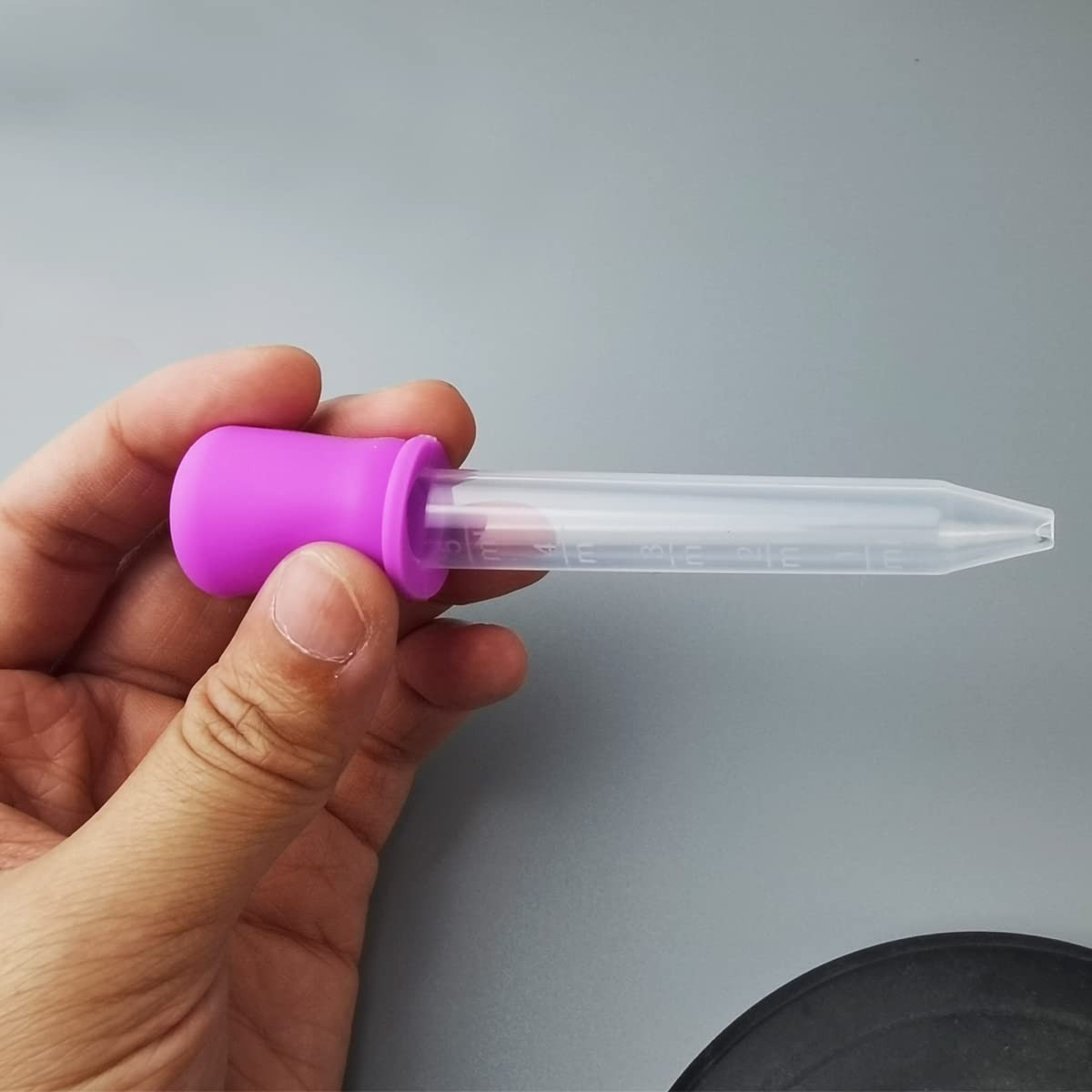Juego 60 cuentagotas 5ml silicona plastico cepillo limpiar goteros medicina