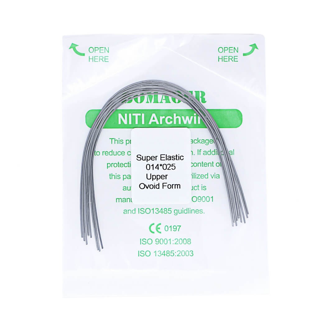 100×Dental Orthodontic Super Elastic Ni-Ti Arch Rectangular Wire Oval 14×25Upper