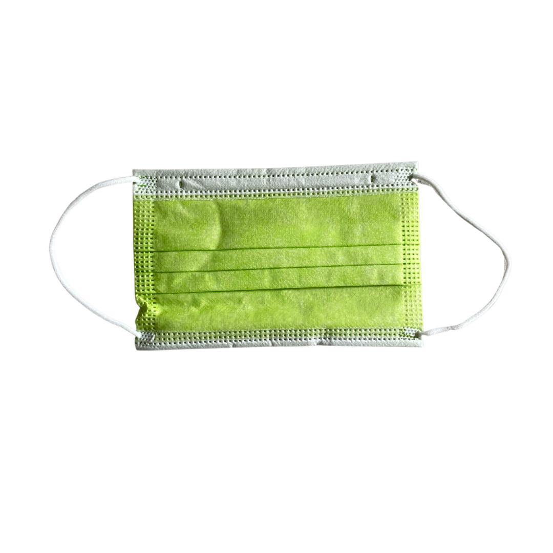 50 PCS Kids Disposable & Comfortable Protective 3Ply Light Green Face Mask