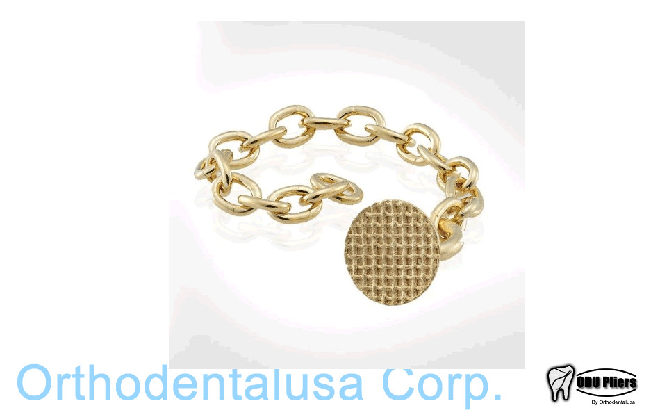 10 Bondable DENTAL ORTHODONTIC ERUPTION APPLIANCE GOLDEN EYELET -CHAIN A172a
