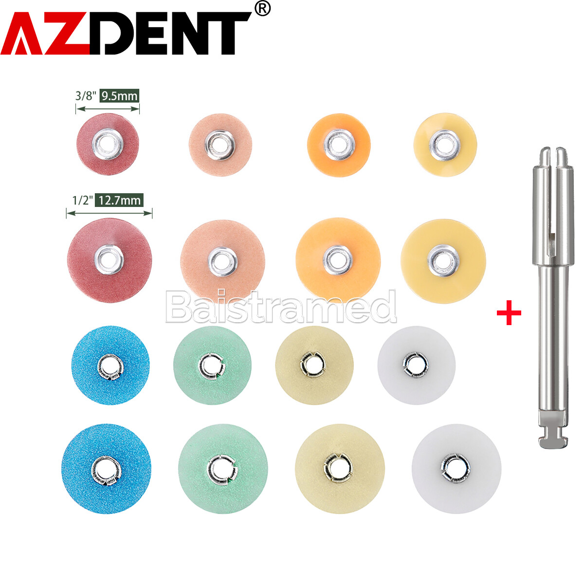 Dental Composite Finishing Polishing Discs assorted /Coarse Fine Medium +Mandrel