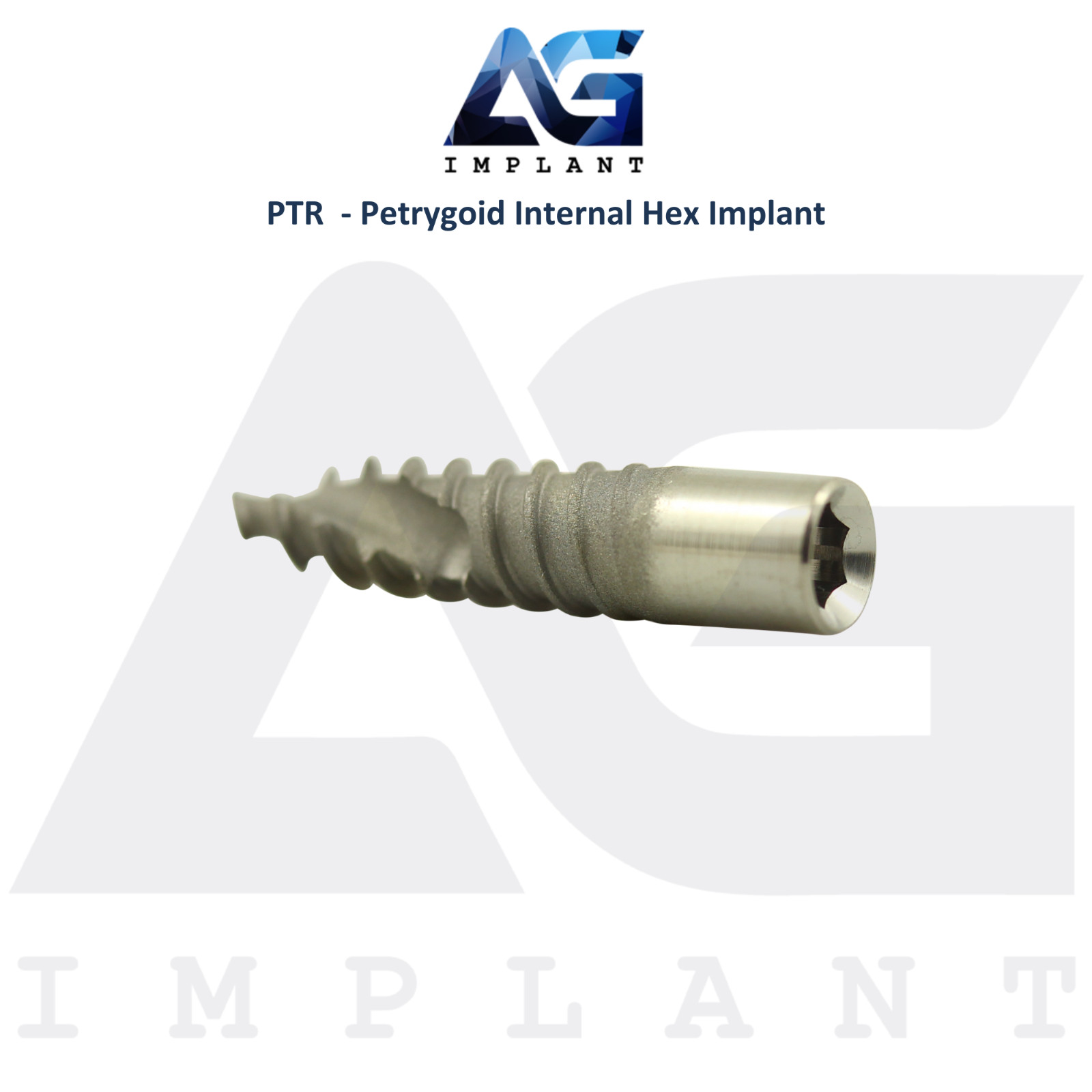 5 PTR – Petrygoid Int Hex Dental Fixture 2.42mm Connection System Ø4.2mm RBM