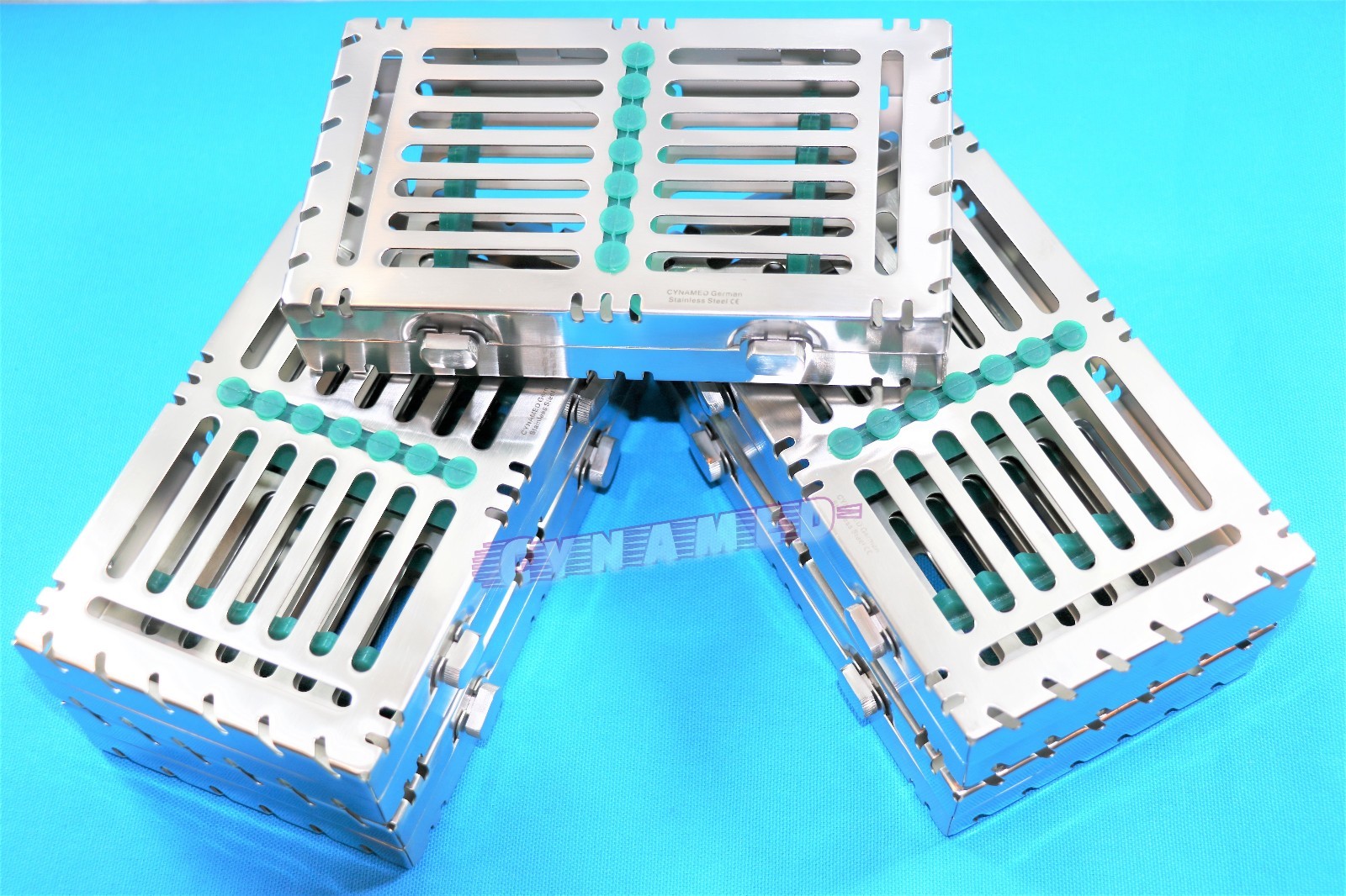 5PCS STERILIZATION CASSETTE FOR 7 INSTRUMENTS GERMAN PREMIUM 2 BUTTON DETACHABLE