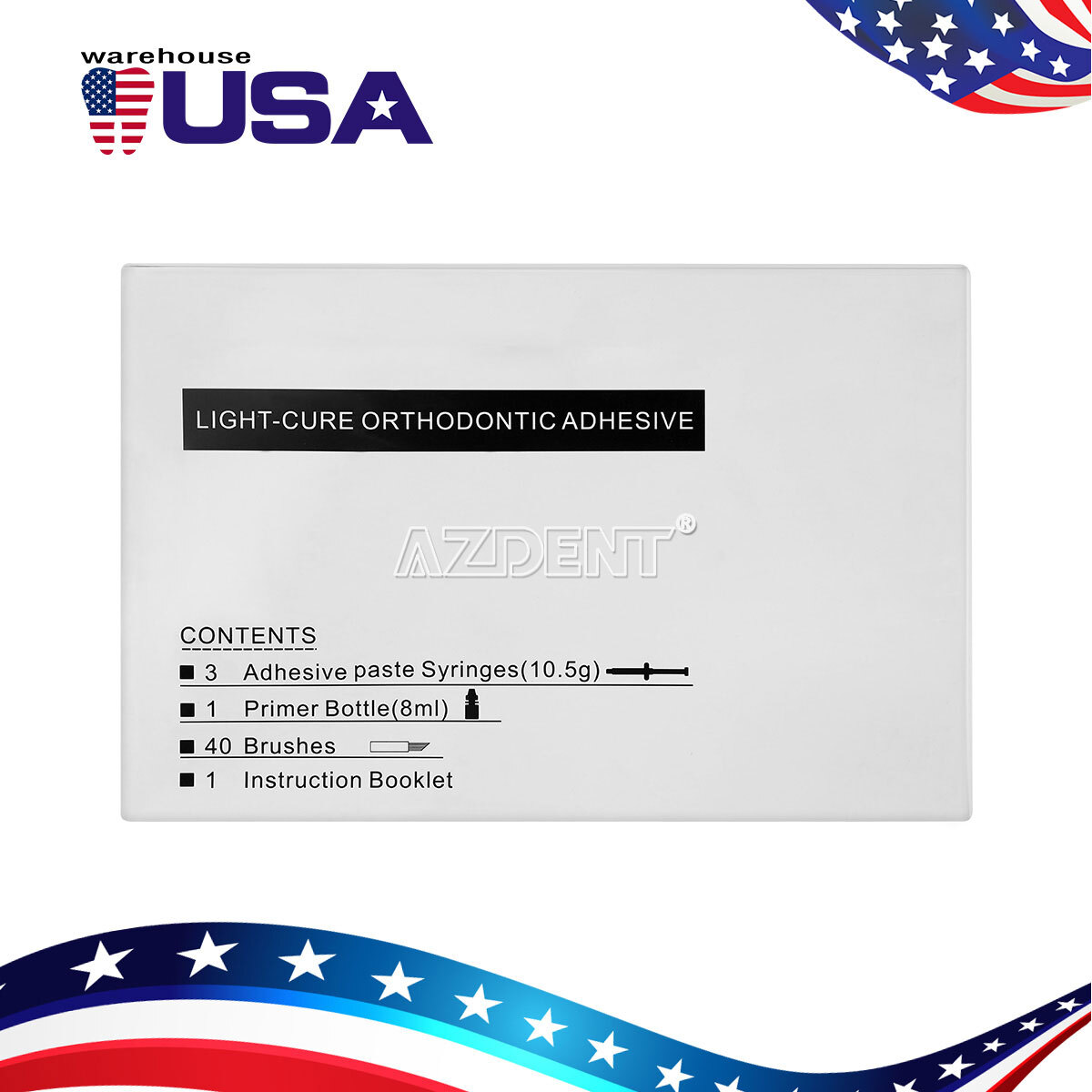 Dental Orthodontic Light Cure Bracket Bonding Adhesive /Etching Gel