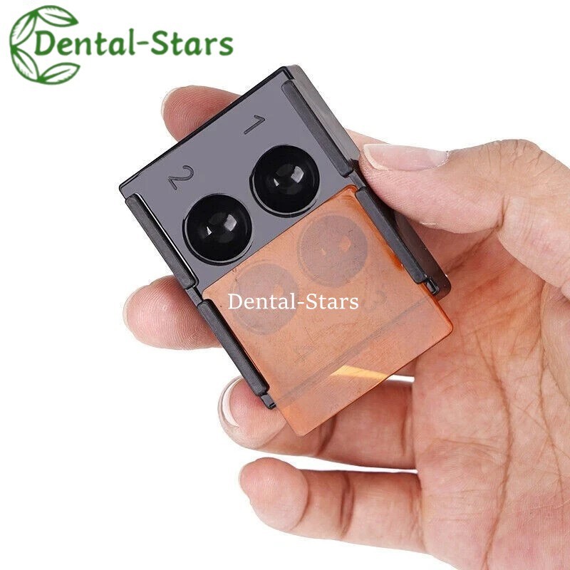 5/20Pcs Dental Resin Shade Light Box Mixing Wells Protector Veneer Storage Case