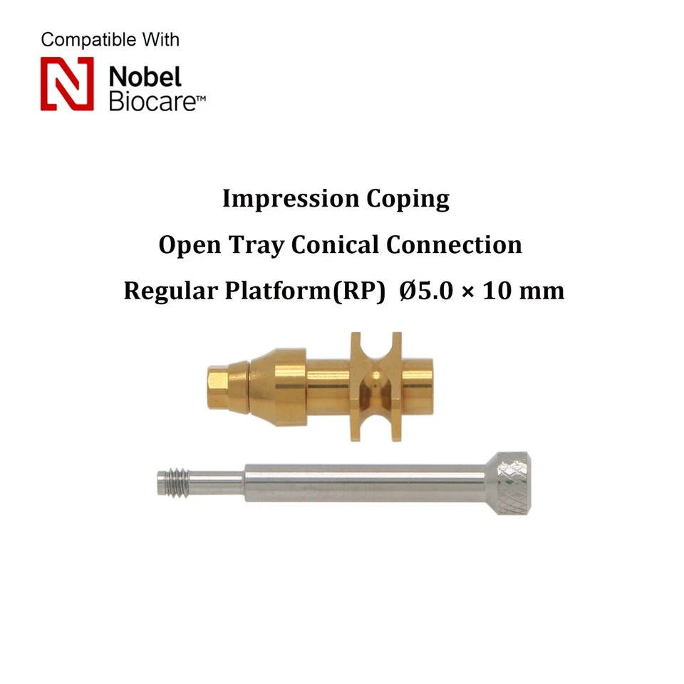 Impression Coping Open Tray Type for Nobel Biocare Active RP Hex Platform