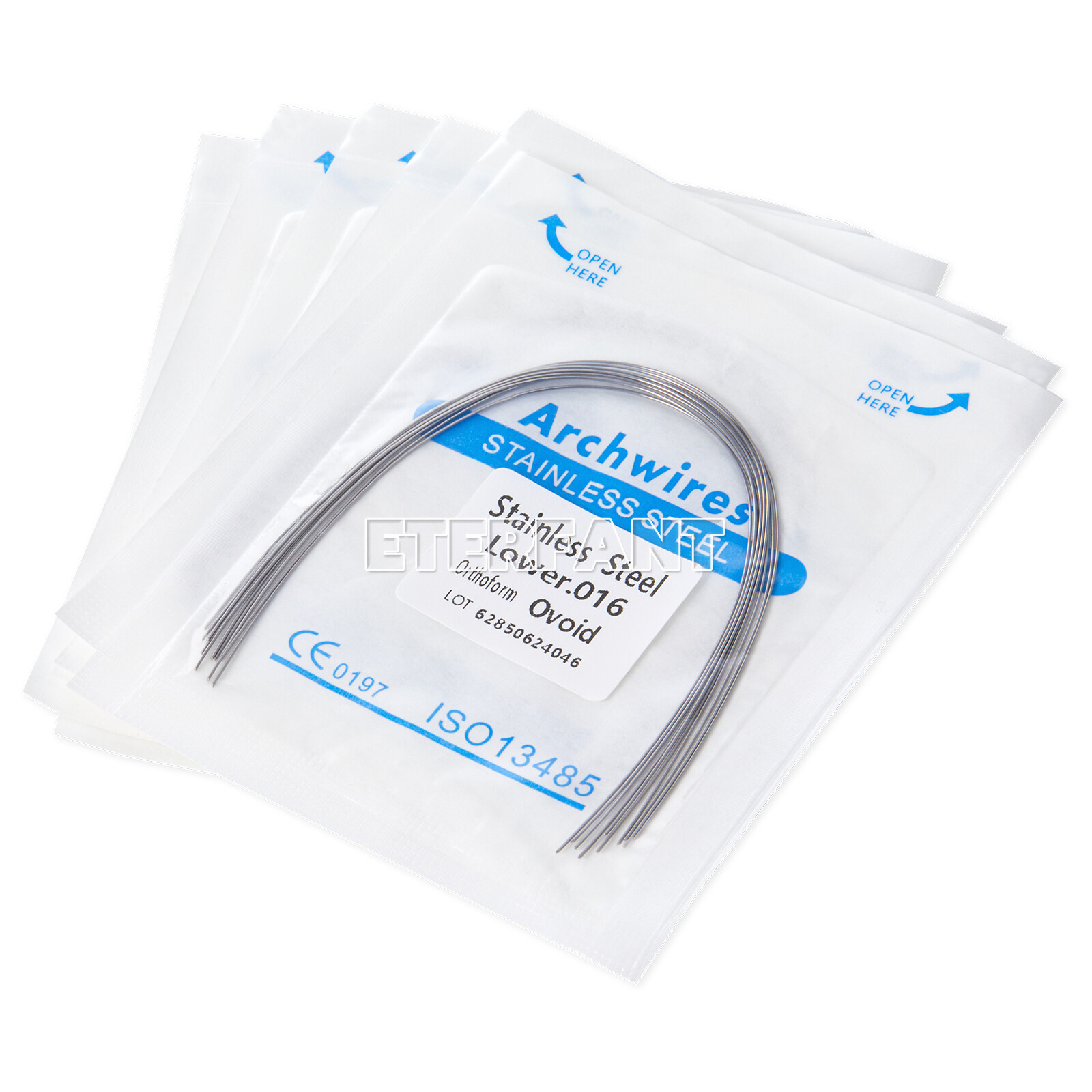 ETERFANT Dental Ortho Arch Wires Super Elastic NiTi/Stainless Steel Round US