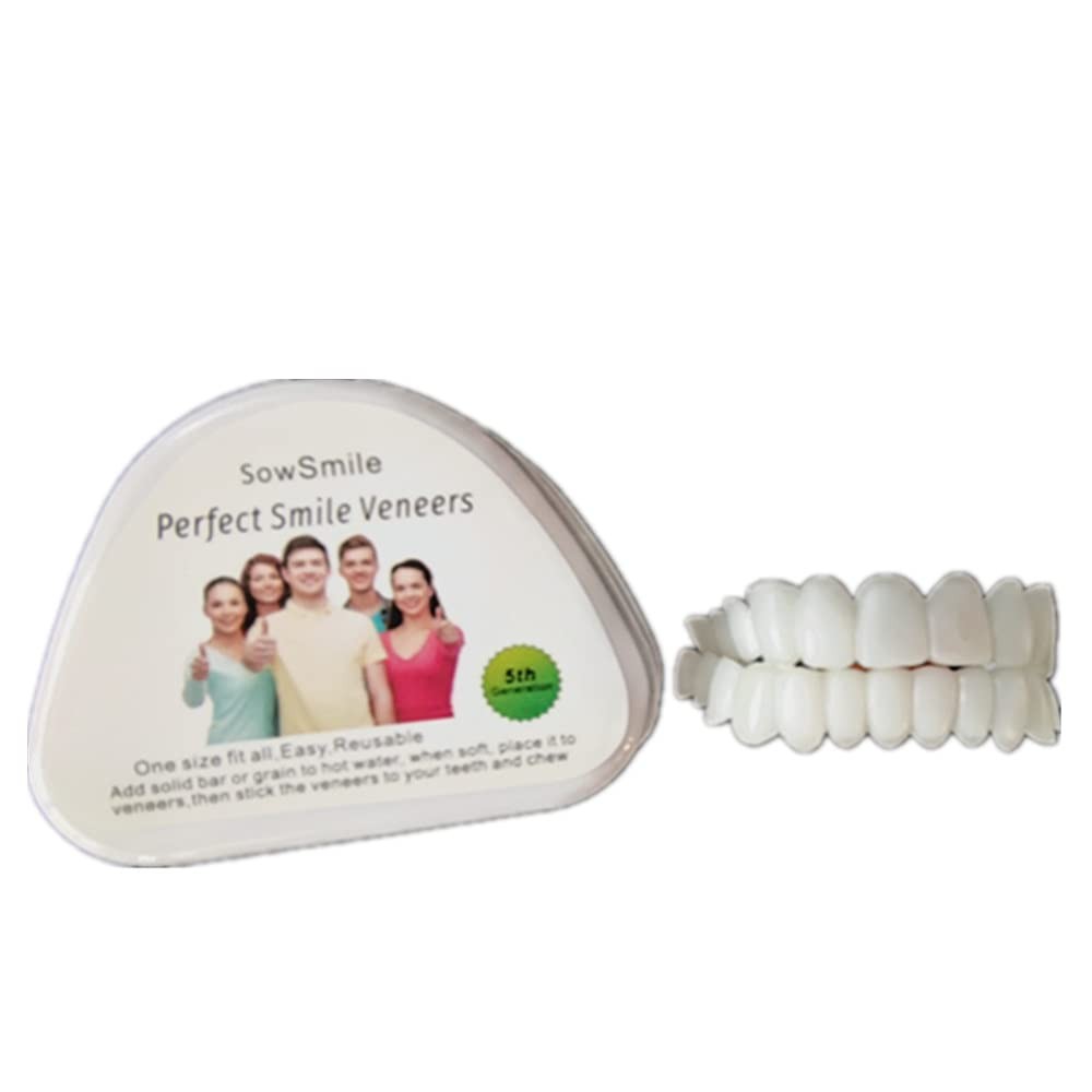 New Silicone Gel Smile Upper and Lower Cosmetic 1 Count (Pack of 1), Natural