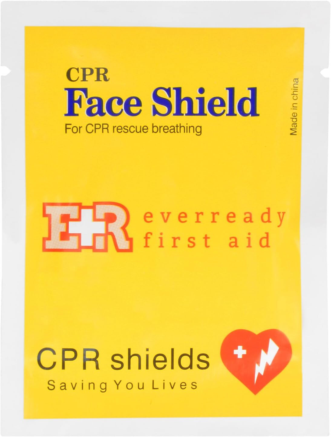 Ever Ready First Aid CPR Face Shield for Adults Children and Infants – 10 Pack