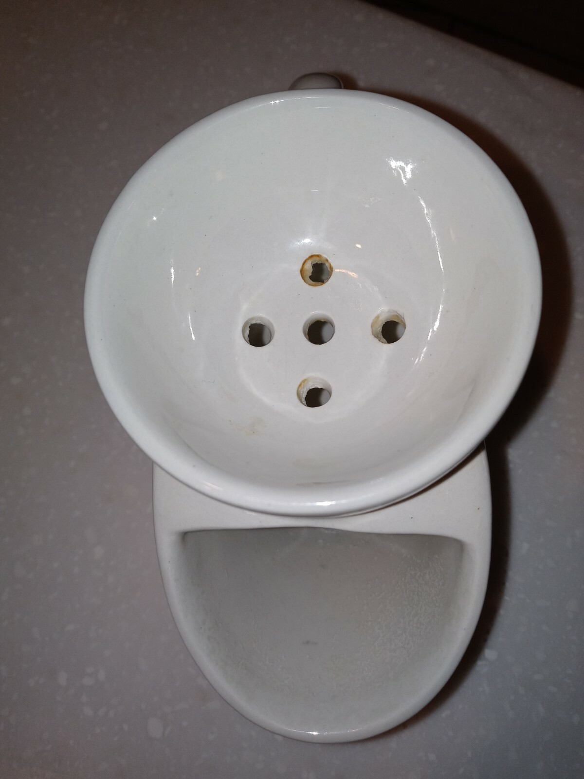 C.P. Pond ARECO England Toothpaste Filtration Funnel Porcelain 1870-1910 Dental