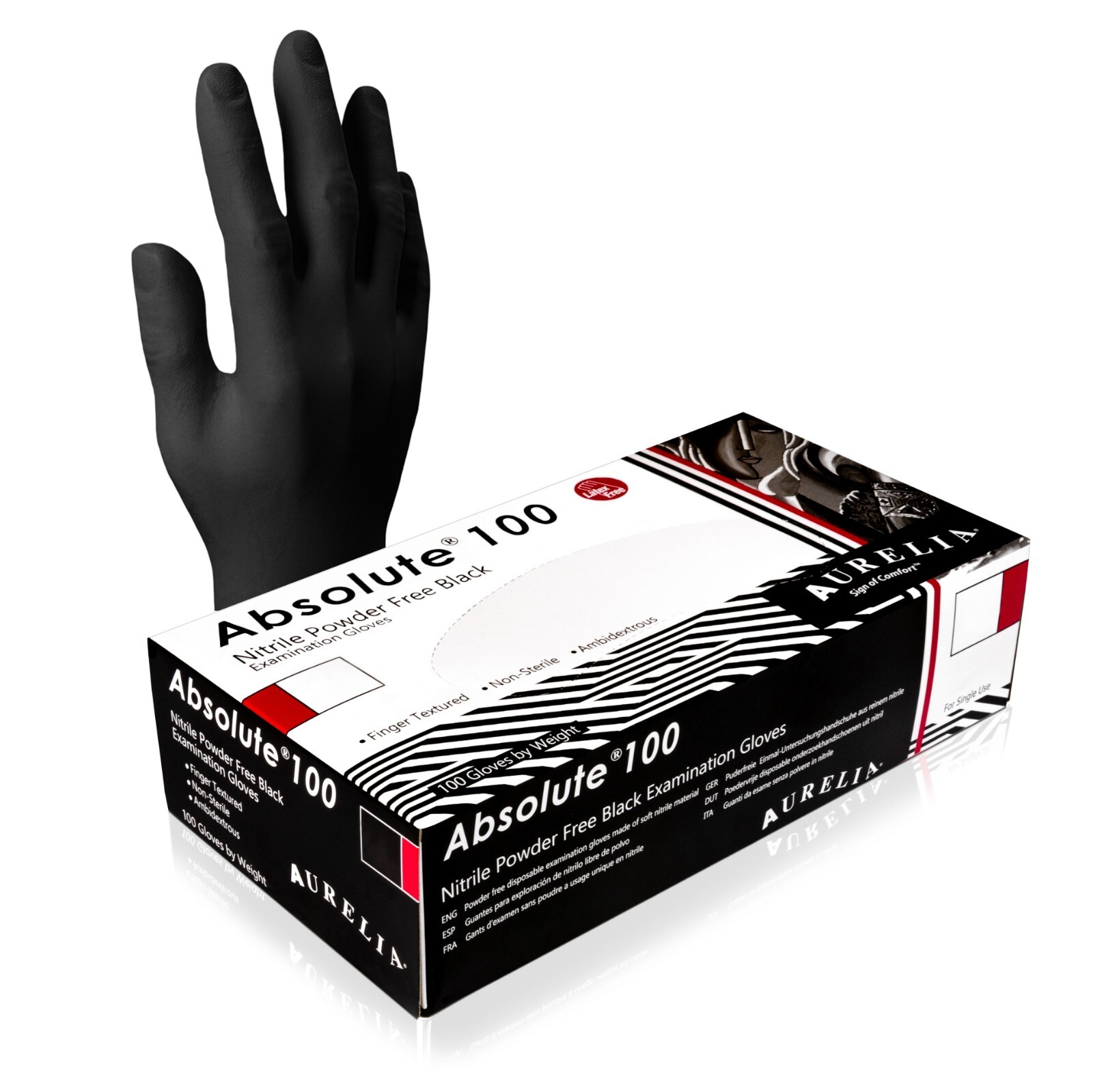 Black Nitrile Exam Gloves – Disposable Latex & Powder Free, Medical Rubber Food
