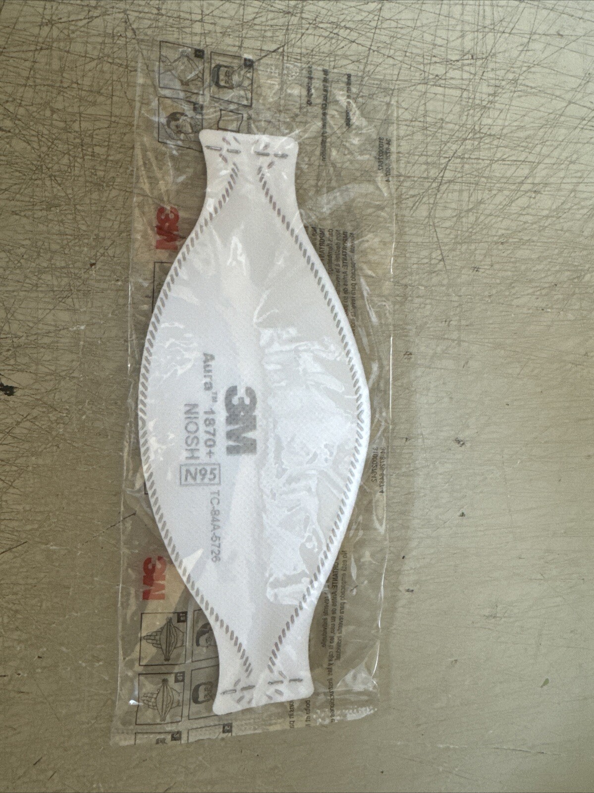 3M 1870+ AURA NIOSH N95 HEALTH CARE SURGICAL RESPIRATOR MASKS (PACK OF 120)