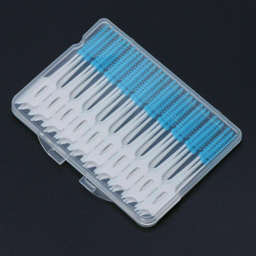 Dental Oral Interdental Teeth Soft Care Tool Cleaning Rubber Floss Gum Brush Kit