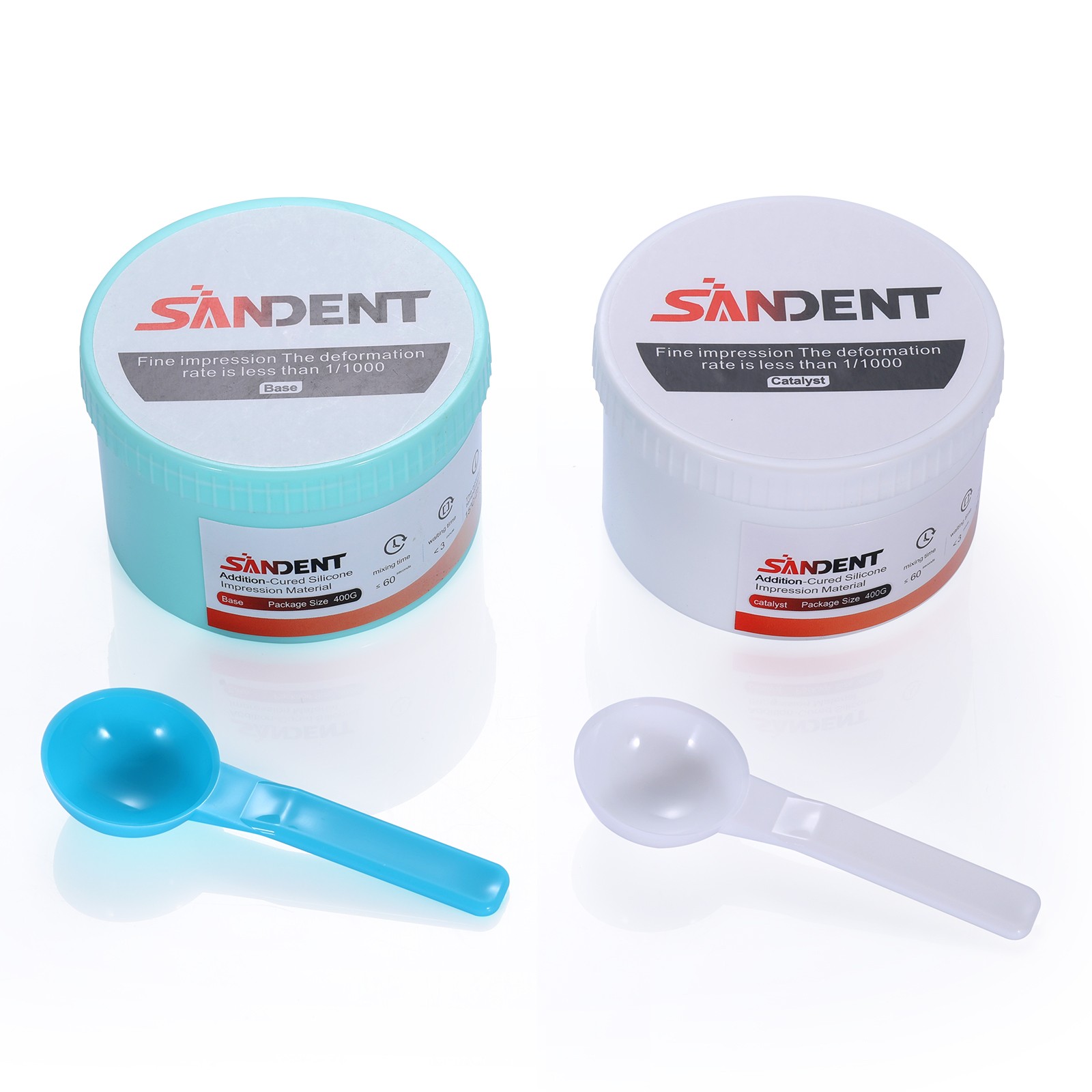 Dental Impression Putty Fast Set 800g VPS Putty (400g Base & 400g Catalyst) BOX