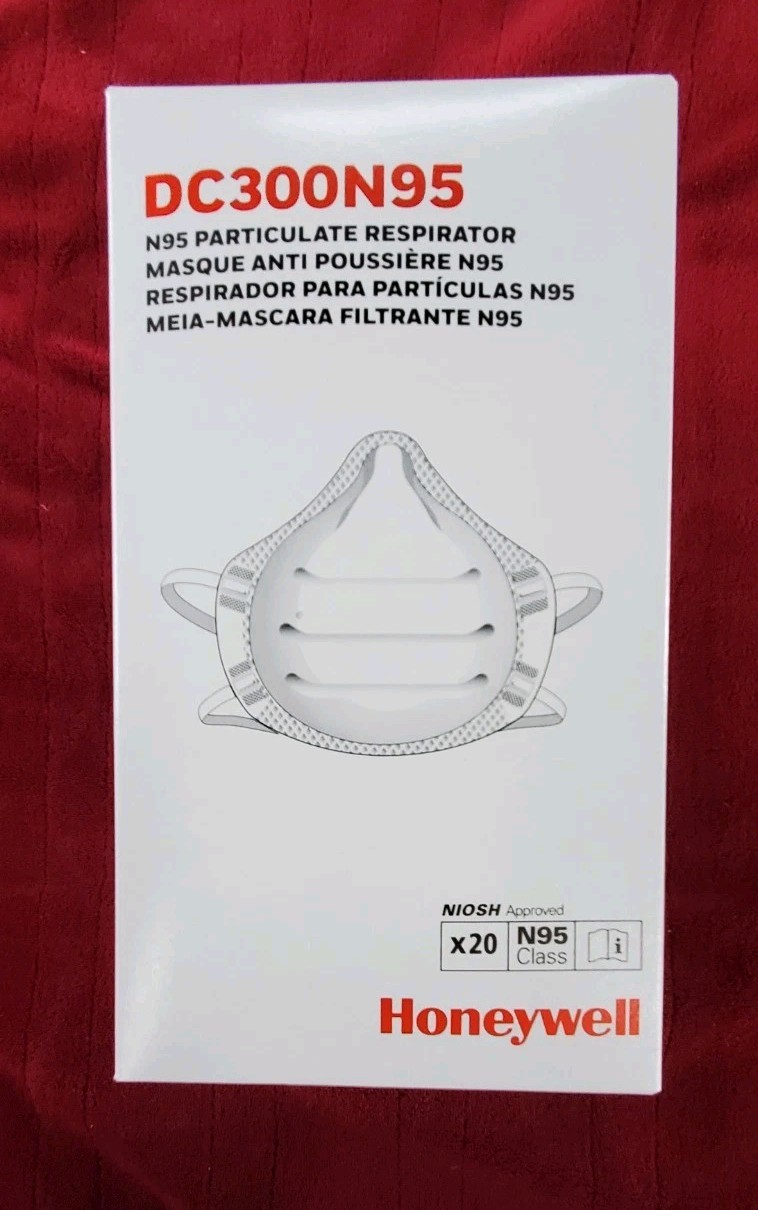20 Count Honeywell 95N Masks Disposable Particulate Respirators DC300N95 NIB