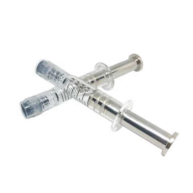 10/20Pcs 1ml Borosilicate Glass Syringes with Luer Lock For Refill Cosmetic Oil