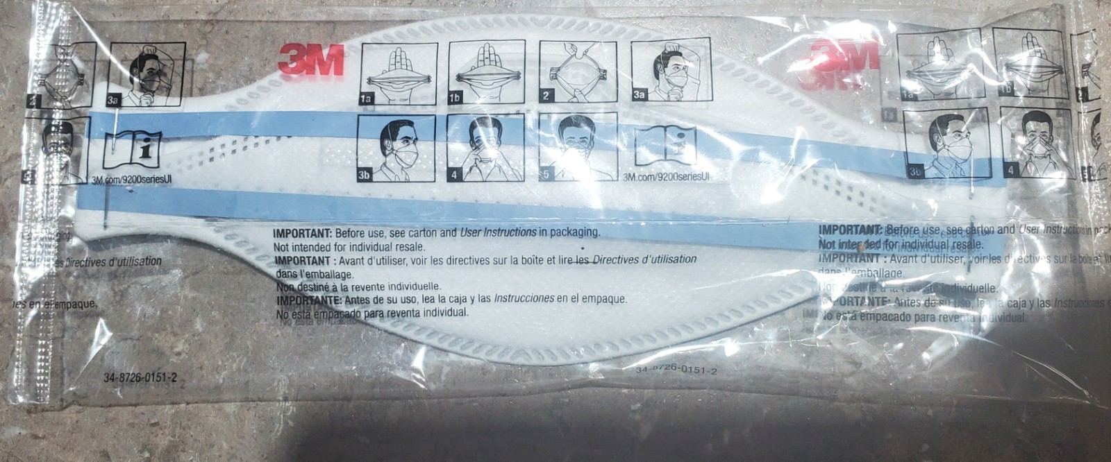 3M Aura 9205 N 95 Particulate Respirator Face Mask – White (20 Pack)