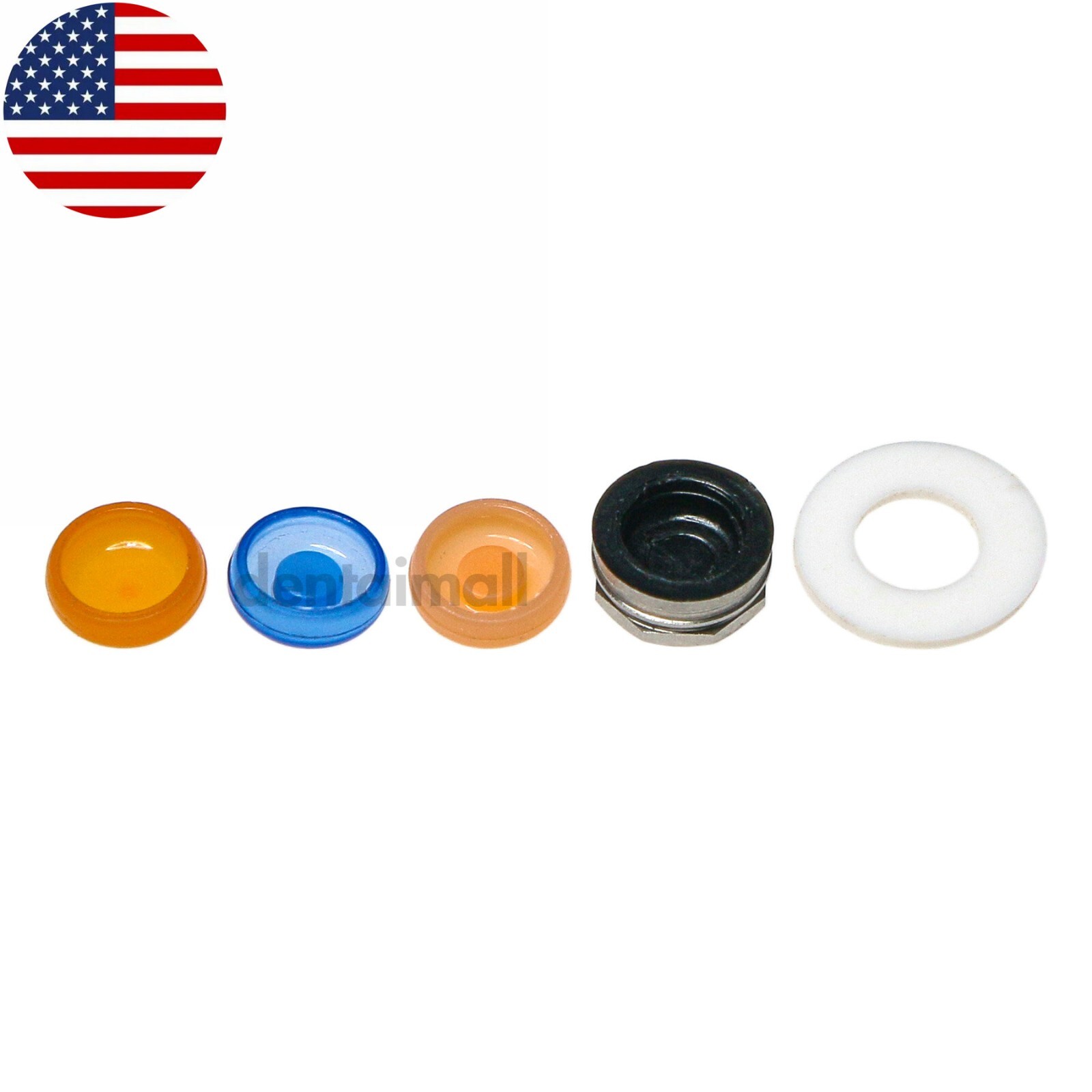 US Dental Overdenture Attachment Abutment Strong Retentive Caps Metal Housing