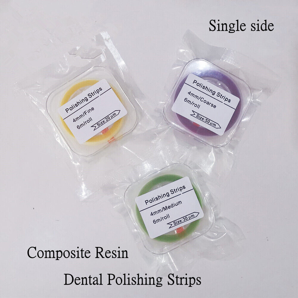 Dental Interproximal Sanding Finishing Paper Resin Polishing Strip Coarse/Fine