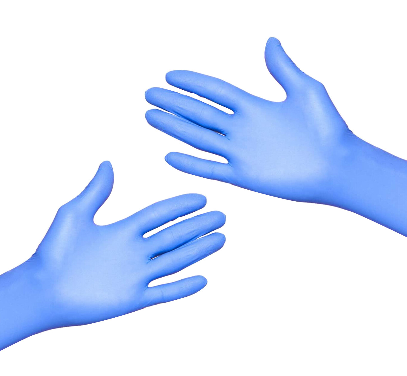 1000PCS Basic Blue Vinyl Synmax Exam Gloves M-SIZE