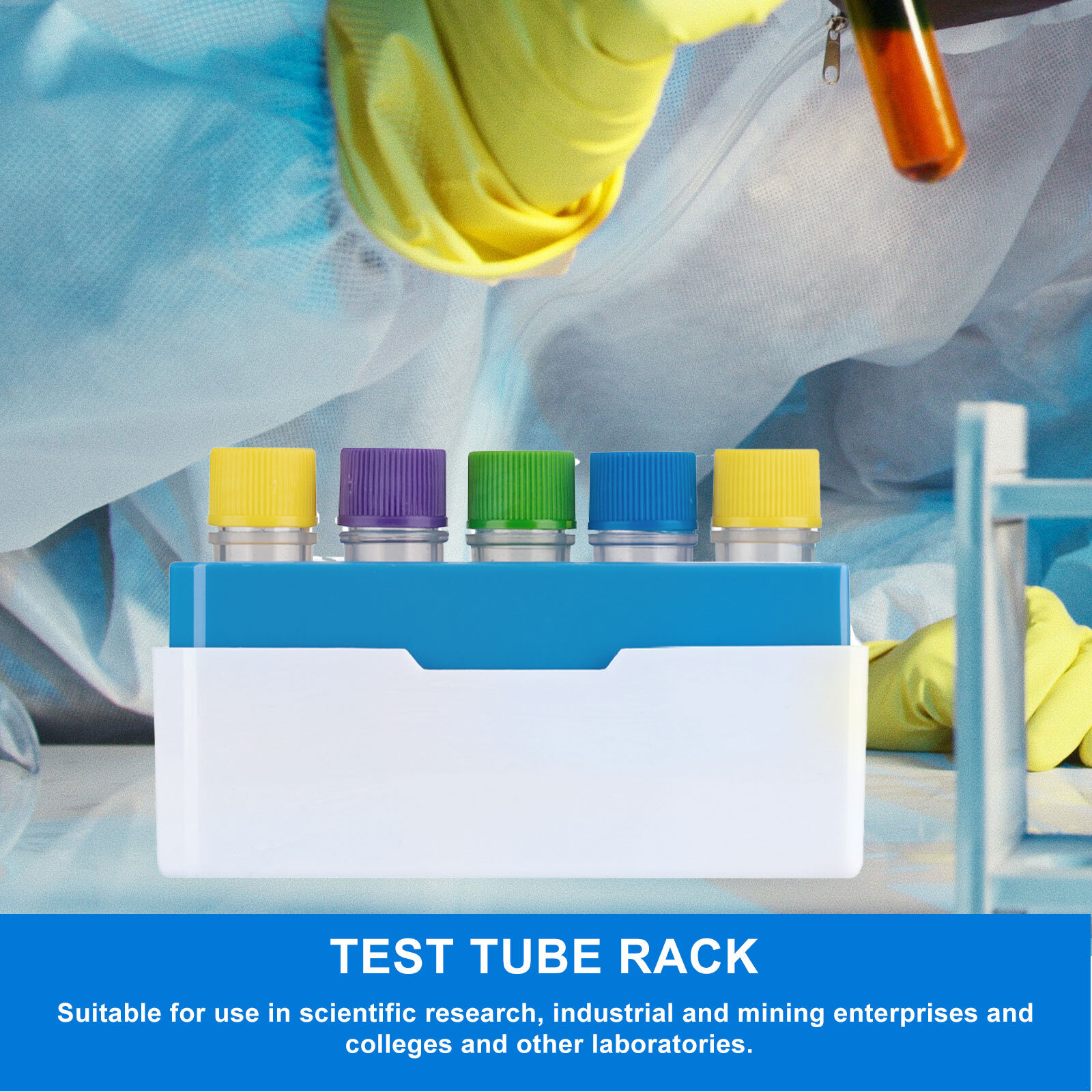 25-Well PC Cryogenic Boxes, Polycarbonate Freezer Boxes for Sample Storage