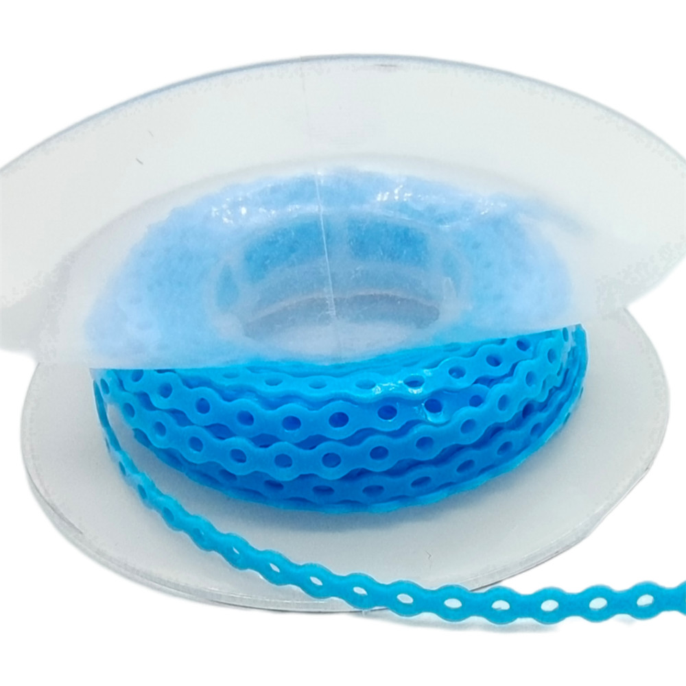 3Roll Dental Orthodontic Colored Elastic Power Chain 15ft Long/Short/Continuous