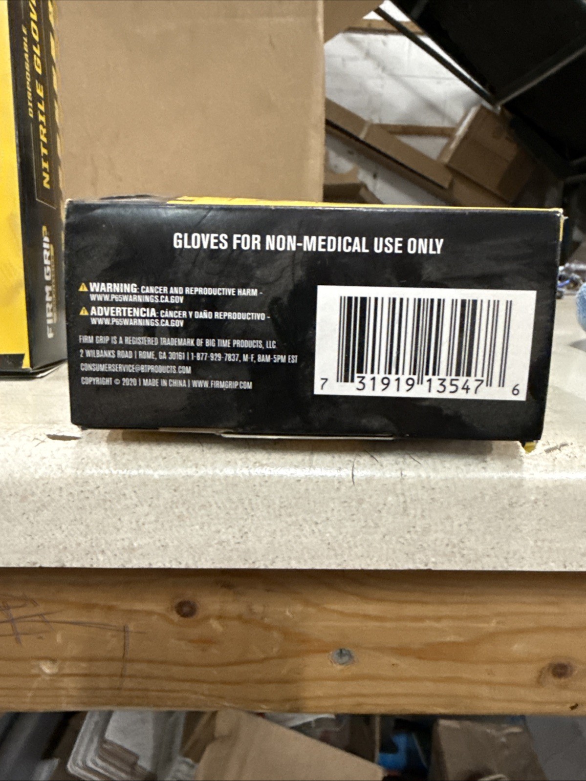 Firm Grip Pro Cleaning Disposable Heavy Duty Nitrile Gloves, One Size