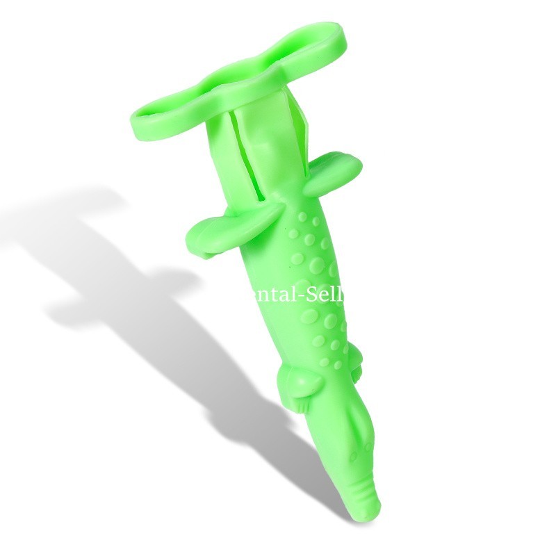 10 Pcs Dental Syringe Sleeve Crocodile Shaped Syringe Protective Cover Mix Color