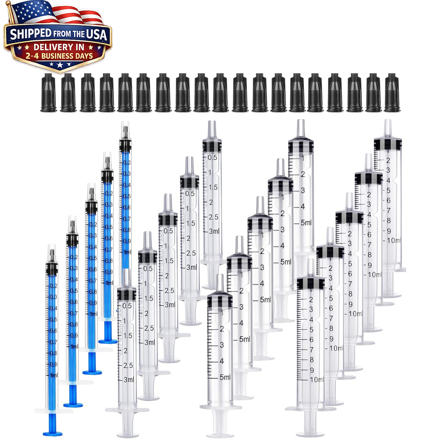 20Pack 1Ml / 3Ml / 5Ml / 10Ml Syringe without Needle – Small Plastic Syringes St