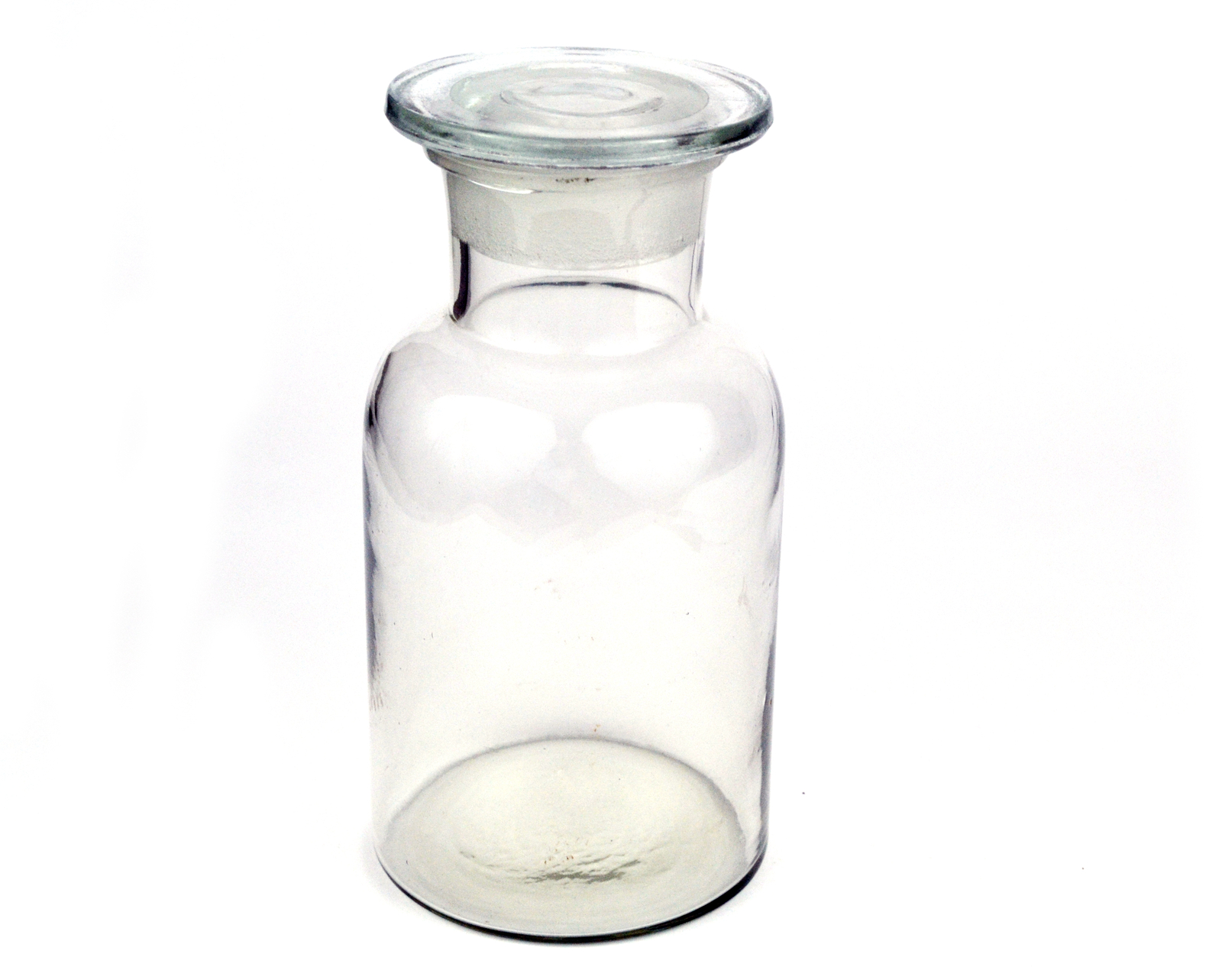 Eisco Labs 500ml Reagent Bottle, Wide Neck with Stopper – Soda Glass