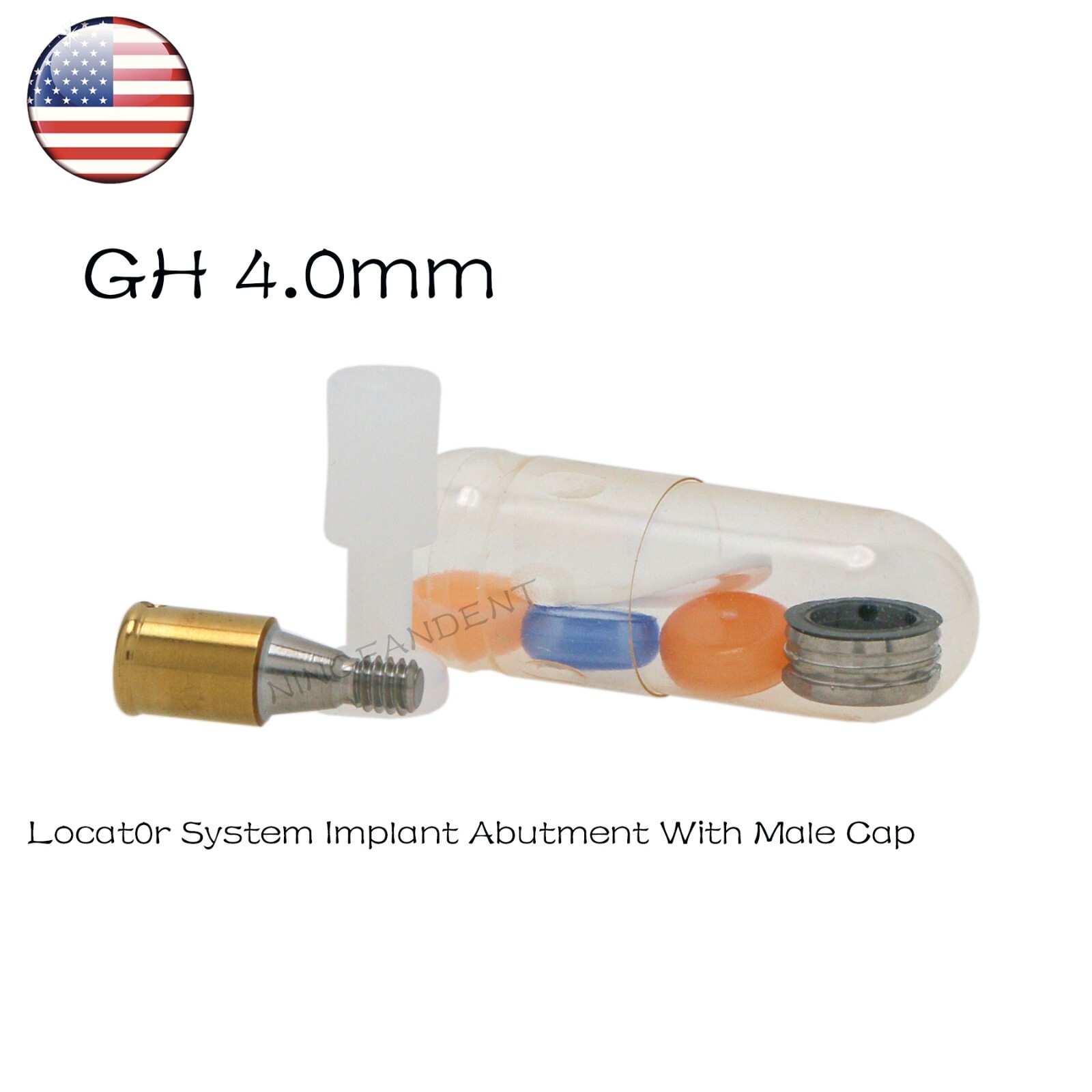US Implant Locator Abutment & Retention Caps For Hiossen ET III Mini/Standard