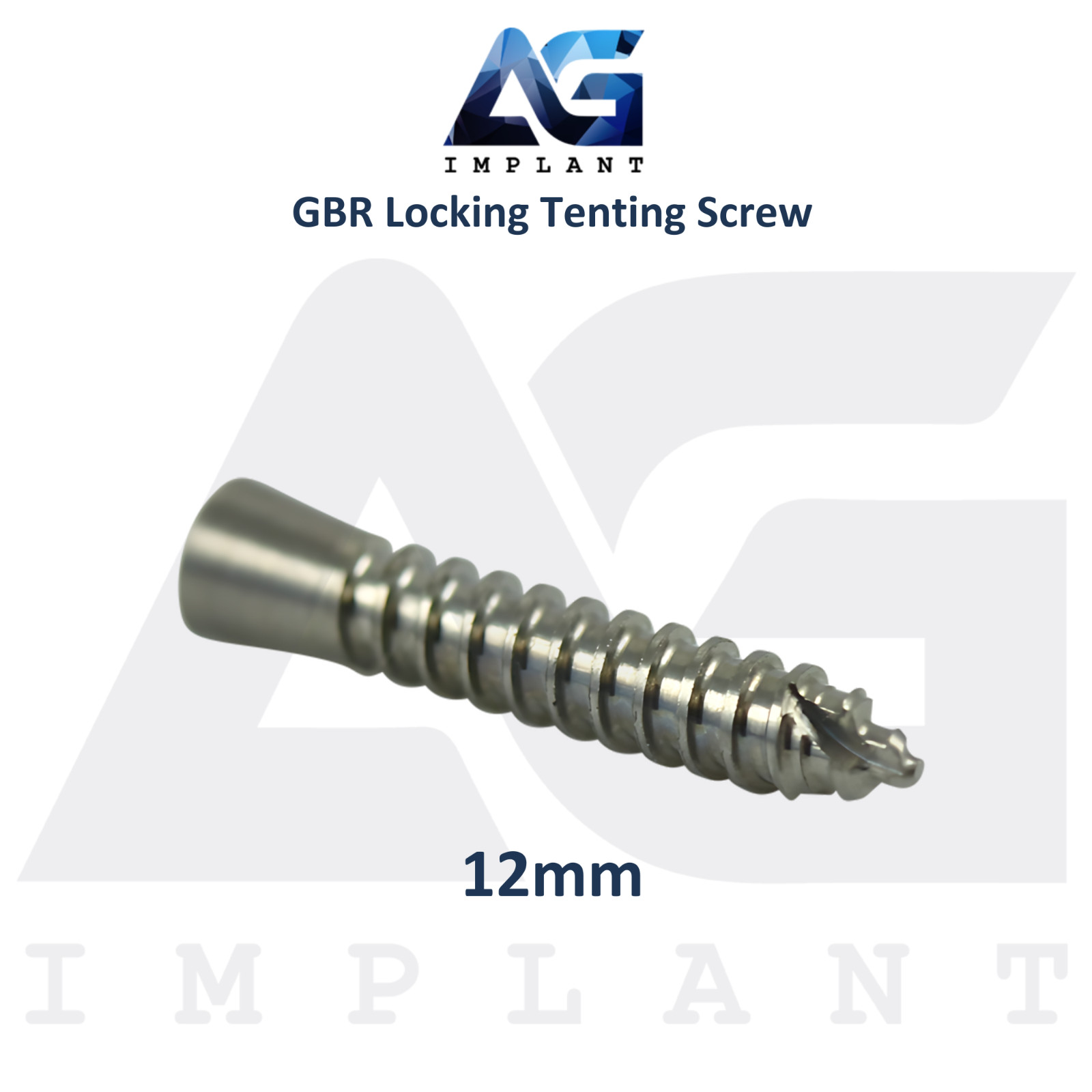 10 Dental Locking Tenting Screw Ø2.5mm GBR Membrane Titanium Fixation Sterile