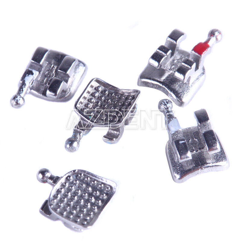 AZDENT Dental Ortho Bracket Braces MIM Monoblock Mini Roth/MBT 022/018 Hook 345
