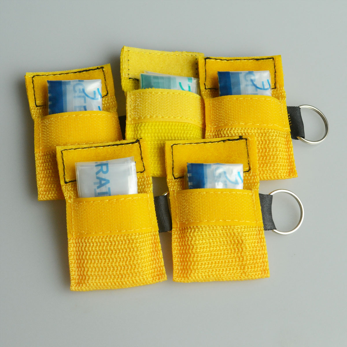 Cpr Mask With Key Ring Cpr Face Shield For AED Training CPR 30:2 100Pcs/Pack